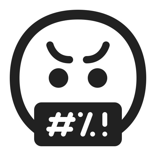 Face-With-Symbols-On-Mouth icon