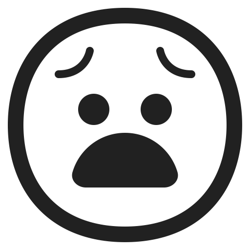 Emoji, fear, fearful face, scared, smile icon - Download on Iconfinder