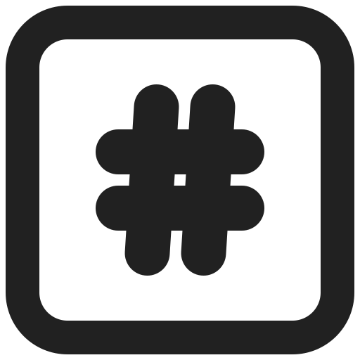 Keycap Hashtag icon