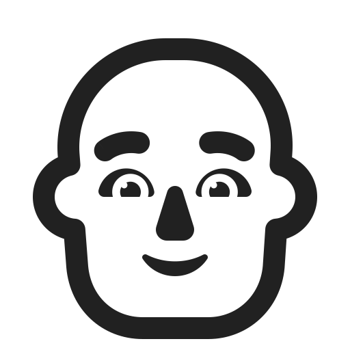 Man Bald Default icon
