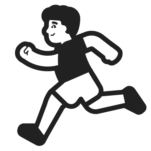 Man Running Default icon