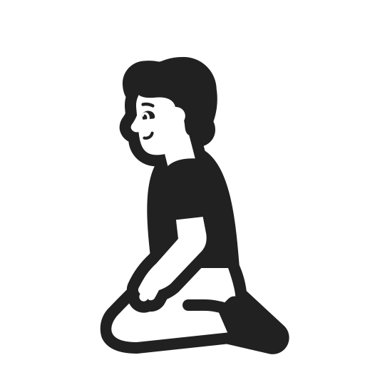 Person Kneeling Default icon