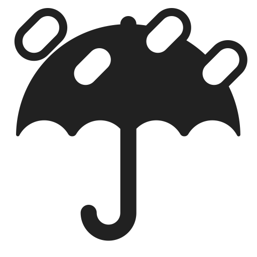 Umbrella-With-Rain-Drops icon