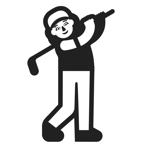 Woman-Golfing-Default icon