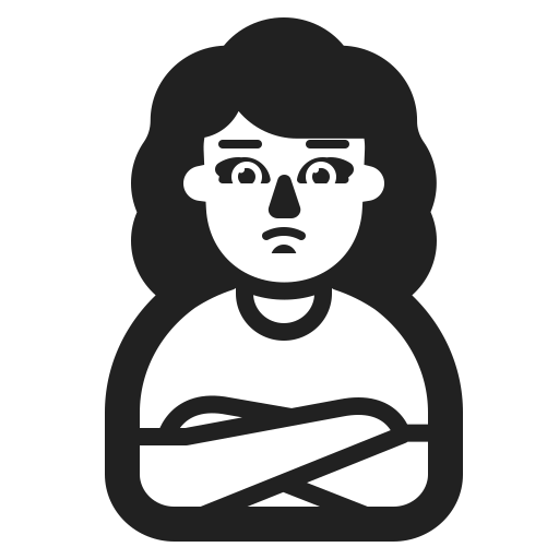 Woman-Pouting-Default icon