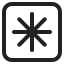 Eight Spoked Asterisk icon