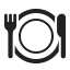 Fork And Knife With Plate icon