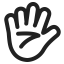 Hand With Fingers Splayed Default icon