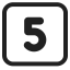 Keycap 5 icon
