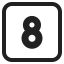 Keycap 8 icon