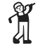 Man Golfing Default icon
