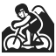 Person Mountain Biking Default icon