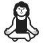 Woman In Lotus Position Default icon