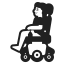 Woman In Motorized Wheelchair Default icon