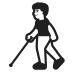 Man-With-White-Cane-Default icon
