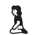 Woman-Kneeling-Default icon