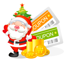 Christmas coupons icon