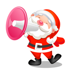 Santa Shouting Megaphone Icon Santa Iconset Mid Nights