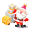 Santa gifts truck icon