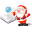 Santa-search-book icon