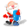 Santa-singing-microphone icon
