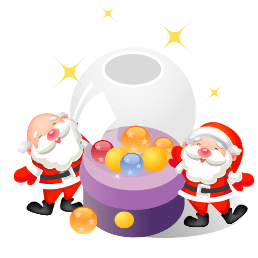 Santa-christmas-balls icon