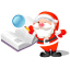 Santa-search-book icon