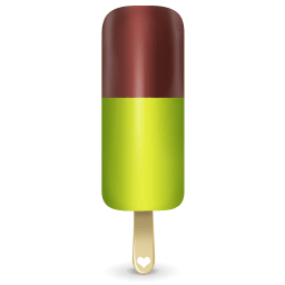 Ice cream green icon