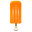 Ice cream orange icon