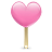 Ice cream heart icon