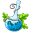 Poison blue icon