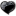 Heart black icon