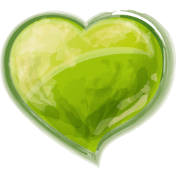 Heart green icon