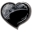 Heart black icon