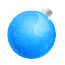 Christmas-ball-blue icon