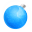 Christmas ball blue icon