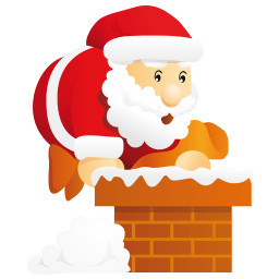 Santa chimney icon