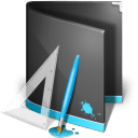 Designs Folder Black icon
