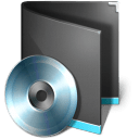 Folder Music Black icon