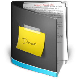 Documents Folder Black icon