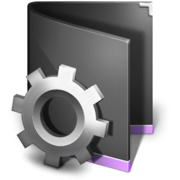 Smart Folder Black icon