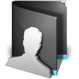 Users Folder Black icon