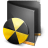 Burn Folder Black icon