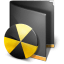 Burn Folder Black icon