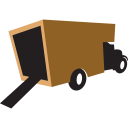 Truck brown icon
