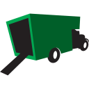 Truck green icon