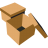 Boxes brown icon