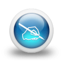 Glossy 3d blue orbs2 082 icon