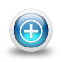 Glossy 3d blue orbs2 087 icon
