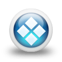 Glossy 3d blue orbs2 088 icon
